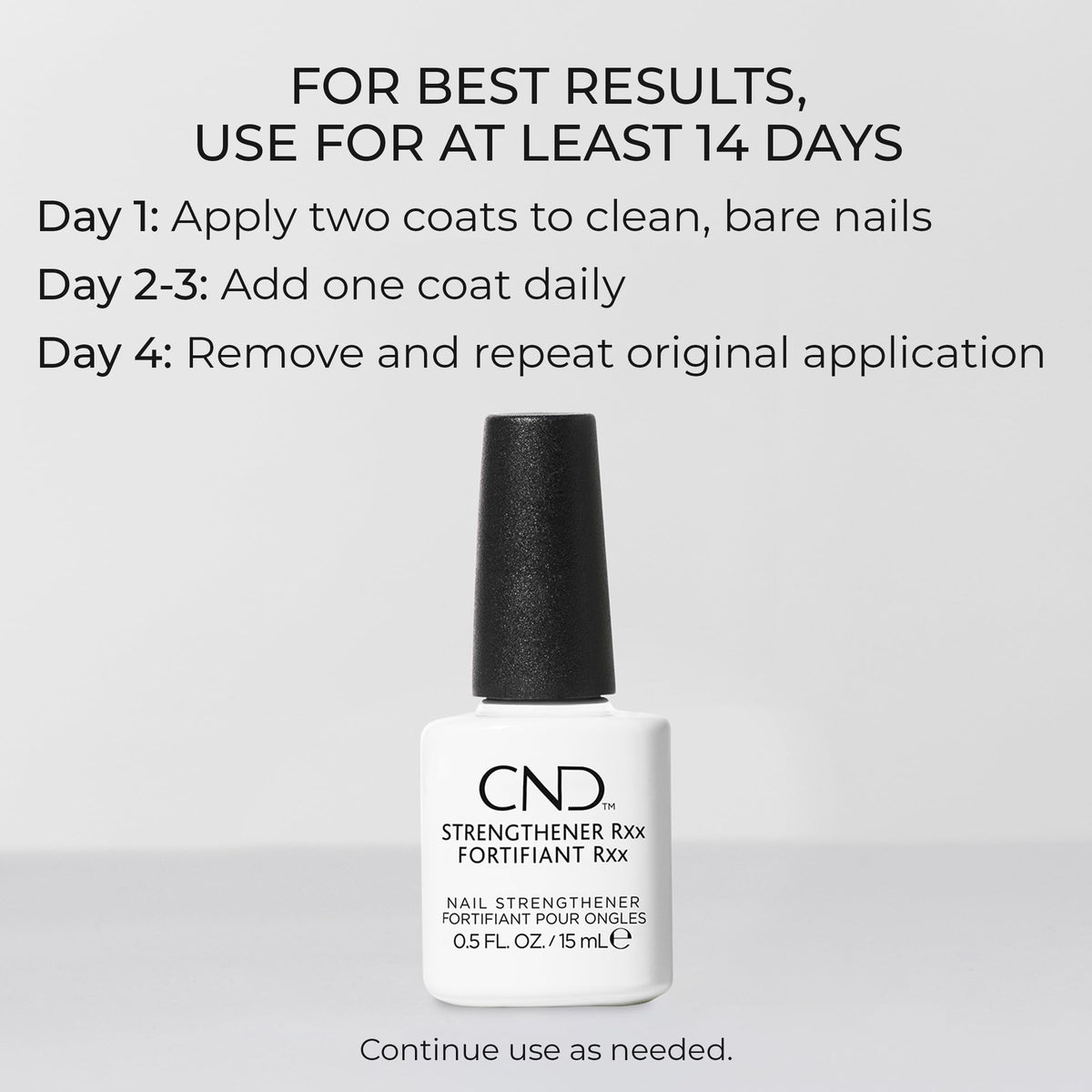 CND Strengthener RXx Nail Strengthener Protective Nail Coating