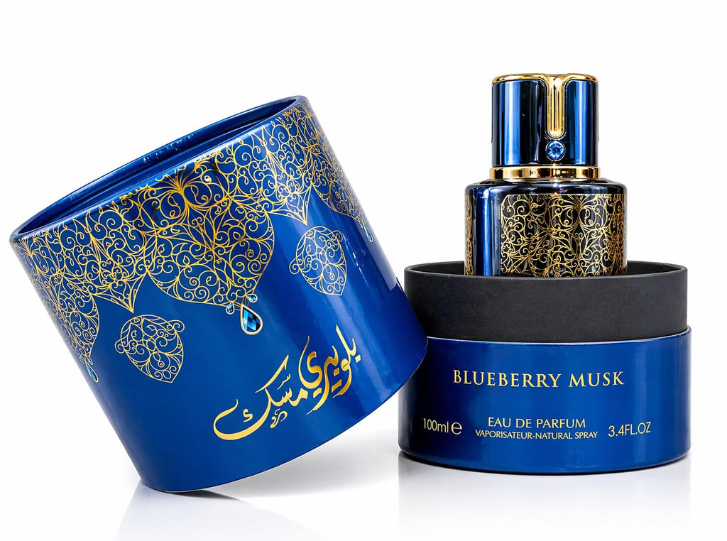9 O'CLOCK Blueberry Musk Unisex Eau de Parfum Spray, 3.4 Fl Oz