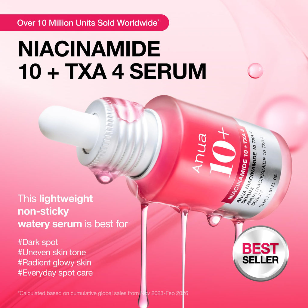 Anua Niacinamide 10% + TXA 4% Dark Spot Care Facial Serum, 1.01 fl oz