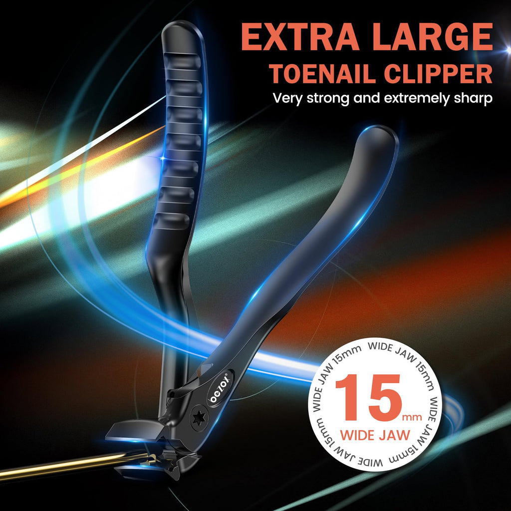 BEZOX Long-Handled Toenail Clippers for Thick Nails