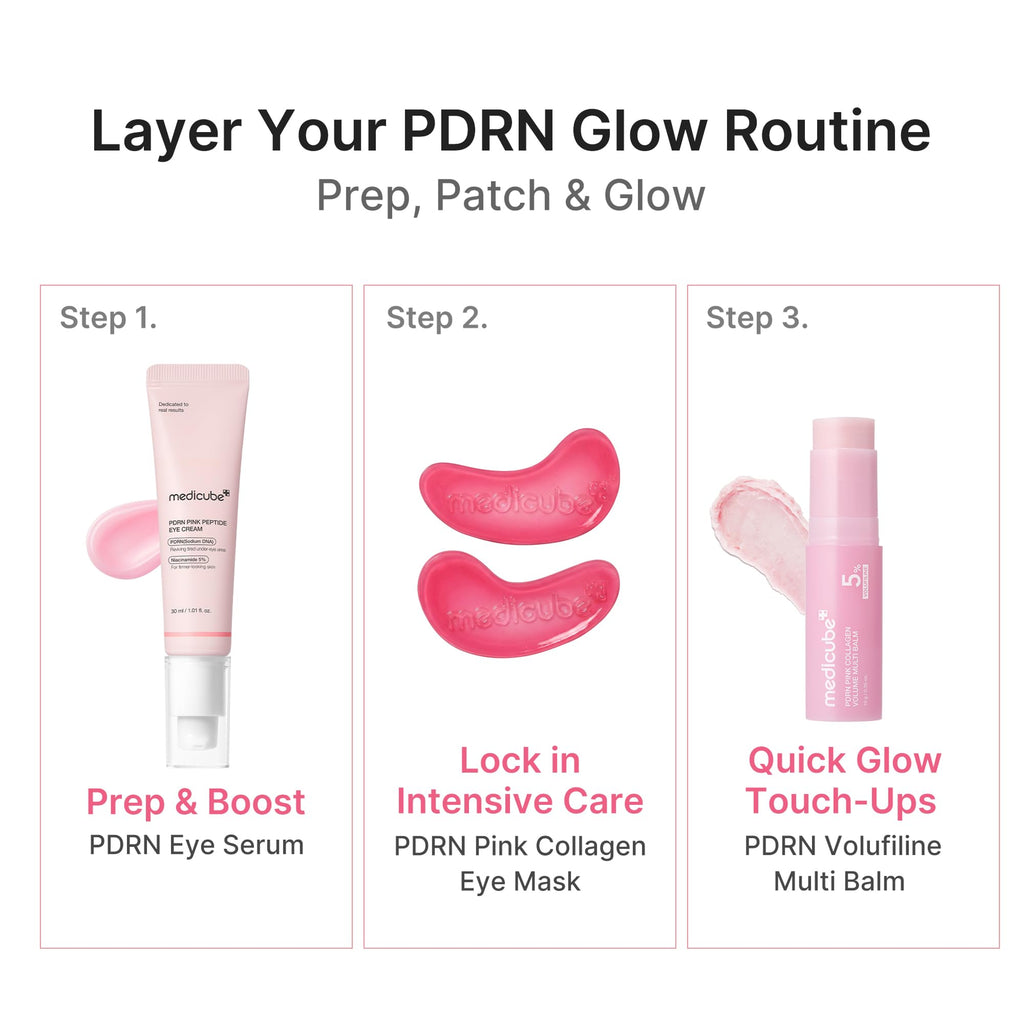 medicube PDRN Pink Collagen Jelly Hydrogel Eye Masks
