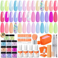 Modelones Dip Powder Nail Kit, 20-Color Set with Liquids and Tools