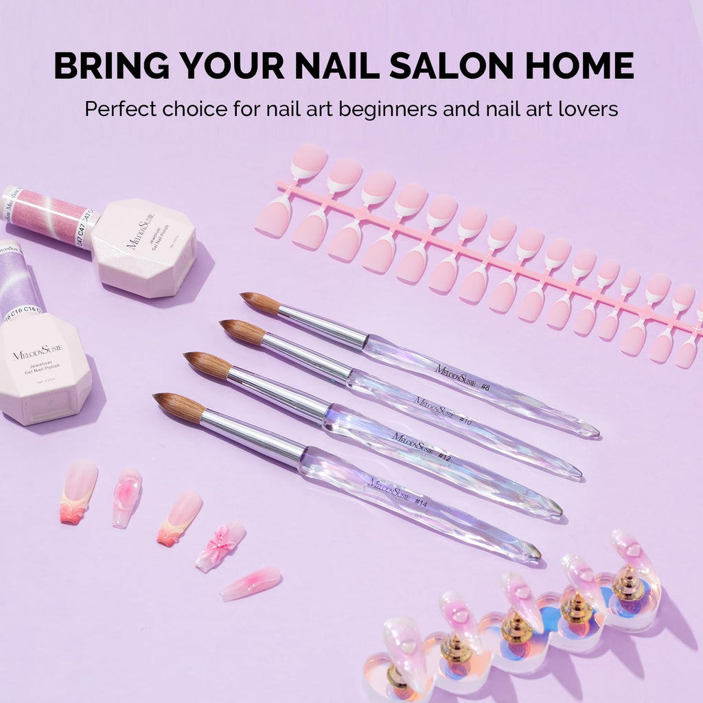 MelodySusie Acrylic Nail Brush for Nail Extension and 3D Nail Art
