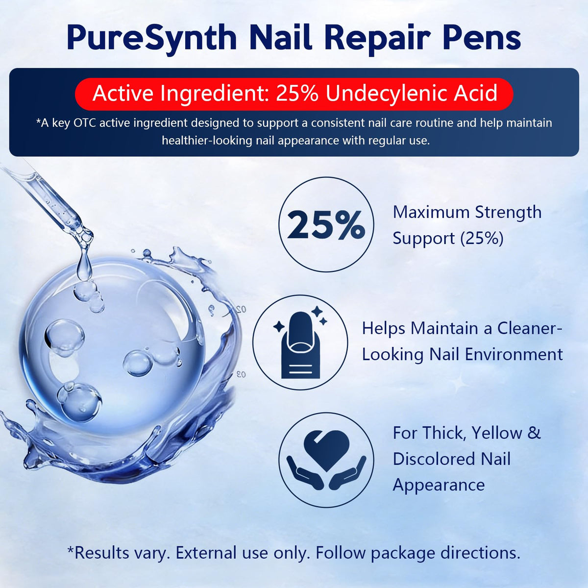 Nail Fungus Repair Pen with 25% Undecylenic Acid, Aloe & Vitamin E