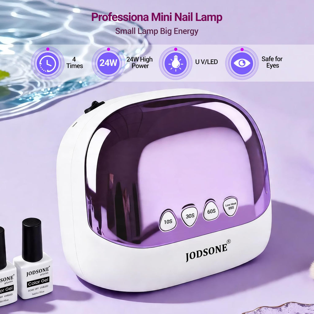 JODSONE Cordless LED Nail Lamp Rechargeable Portable Nail Dryer