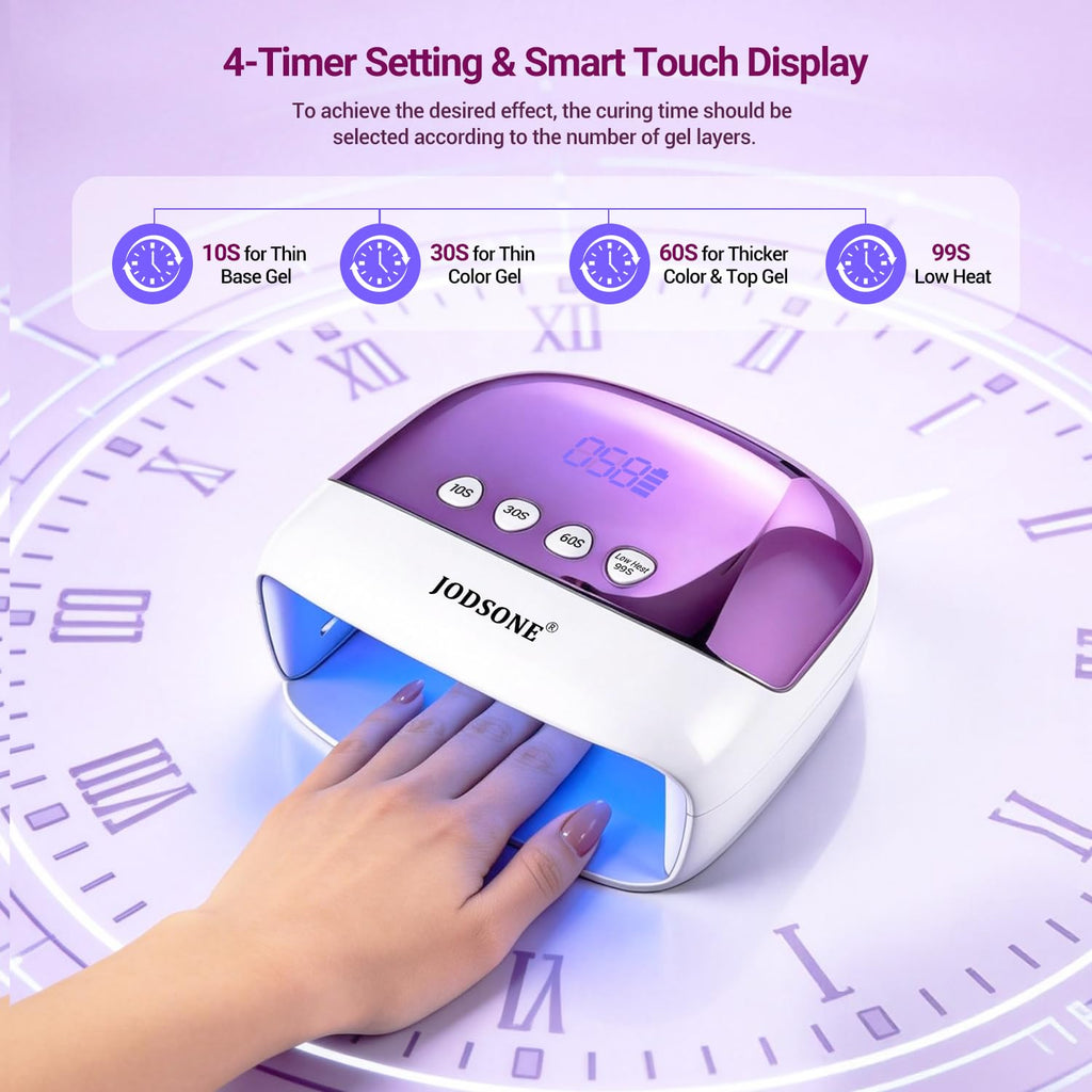 JODSONE Cordless LED Nail Lamp Rechargeable Portable Nail Dryer