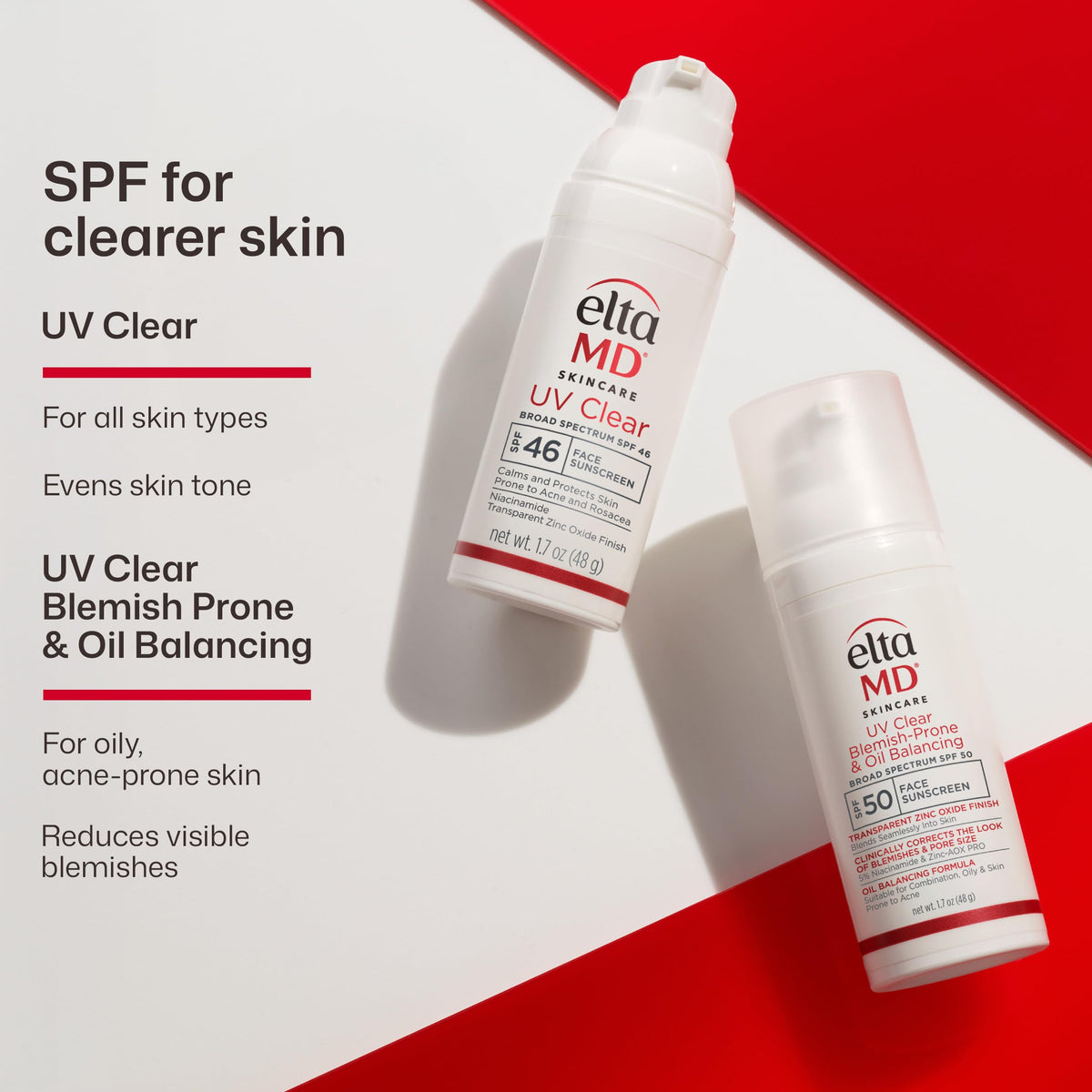EltaMD UV Clear Face Sunscreen SPF 46, Oil-Free Broad Spectrum