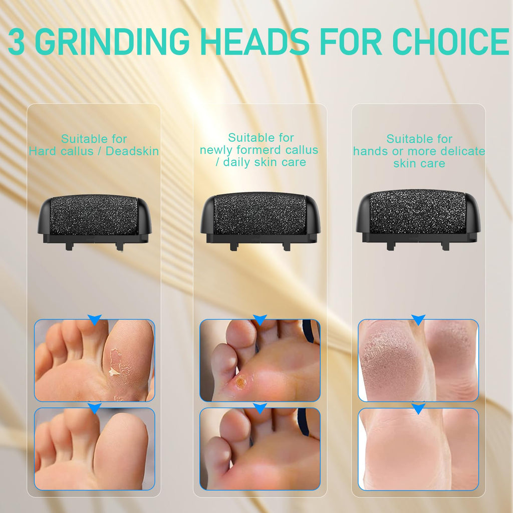Electric Callus Remover for Feet, Rechargeable Waterproof Foot File