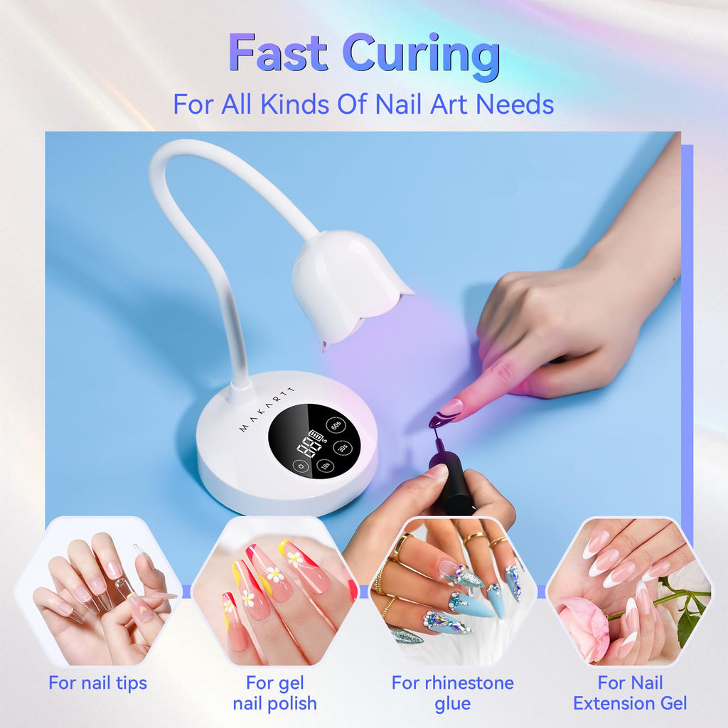Makartt Rechargeable UV LED Nail Lamp for Gel Nails