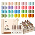 GAOY 23-Piece UV Gel Nail Polish Kit with Glossy & Matte Top Coats