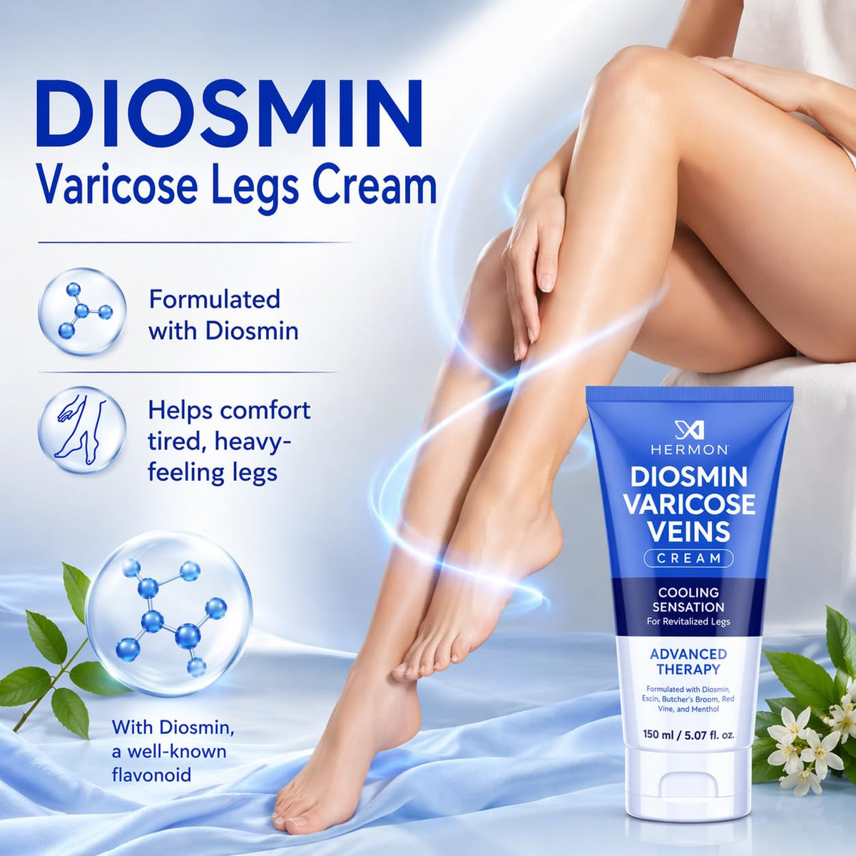 Hermon Diosmin Varicose Legs Gel Cream