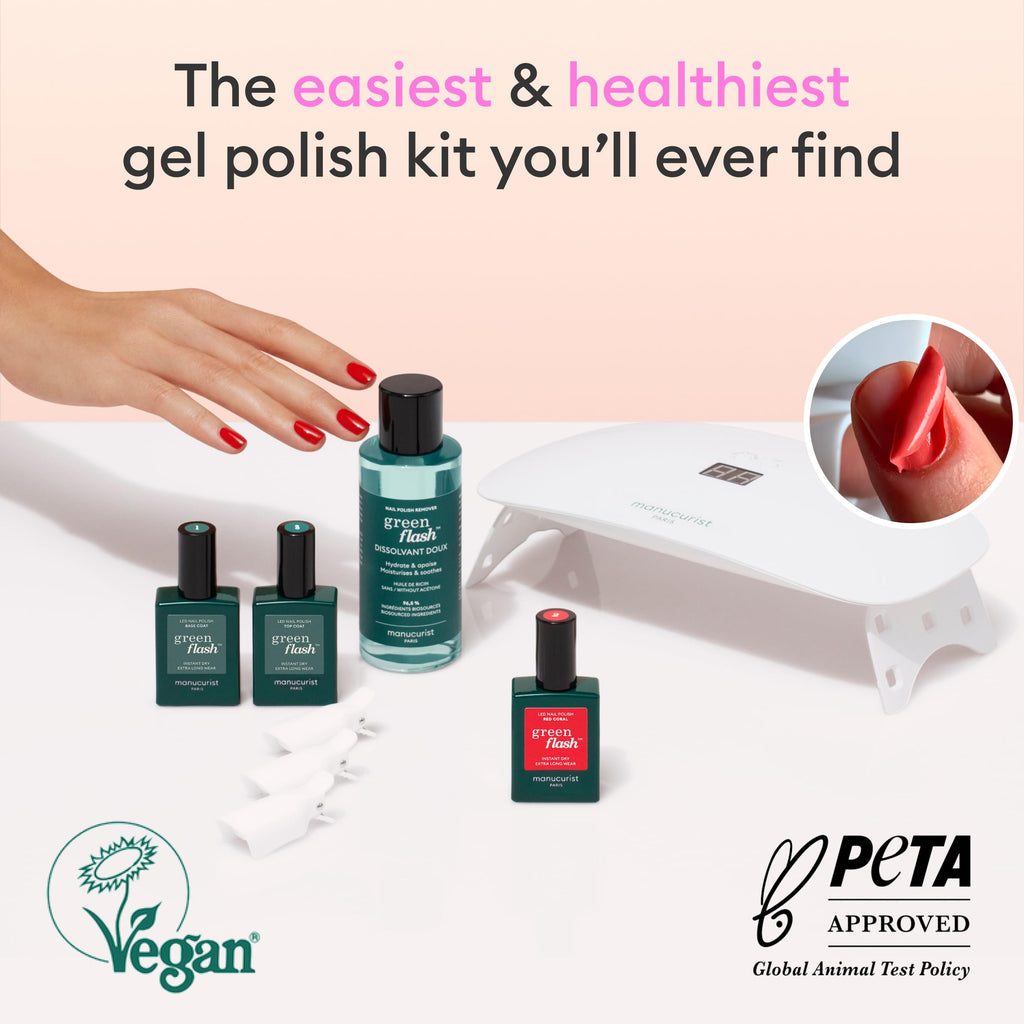 Manucurist Green Flash Gel Nail Polish Kit with 24W LED Lamp