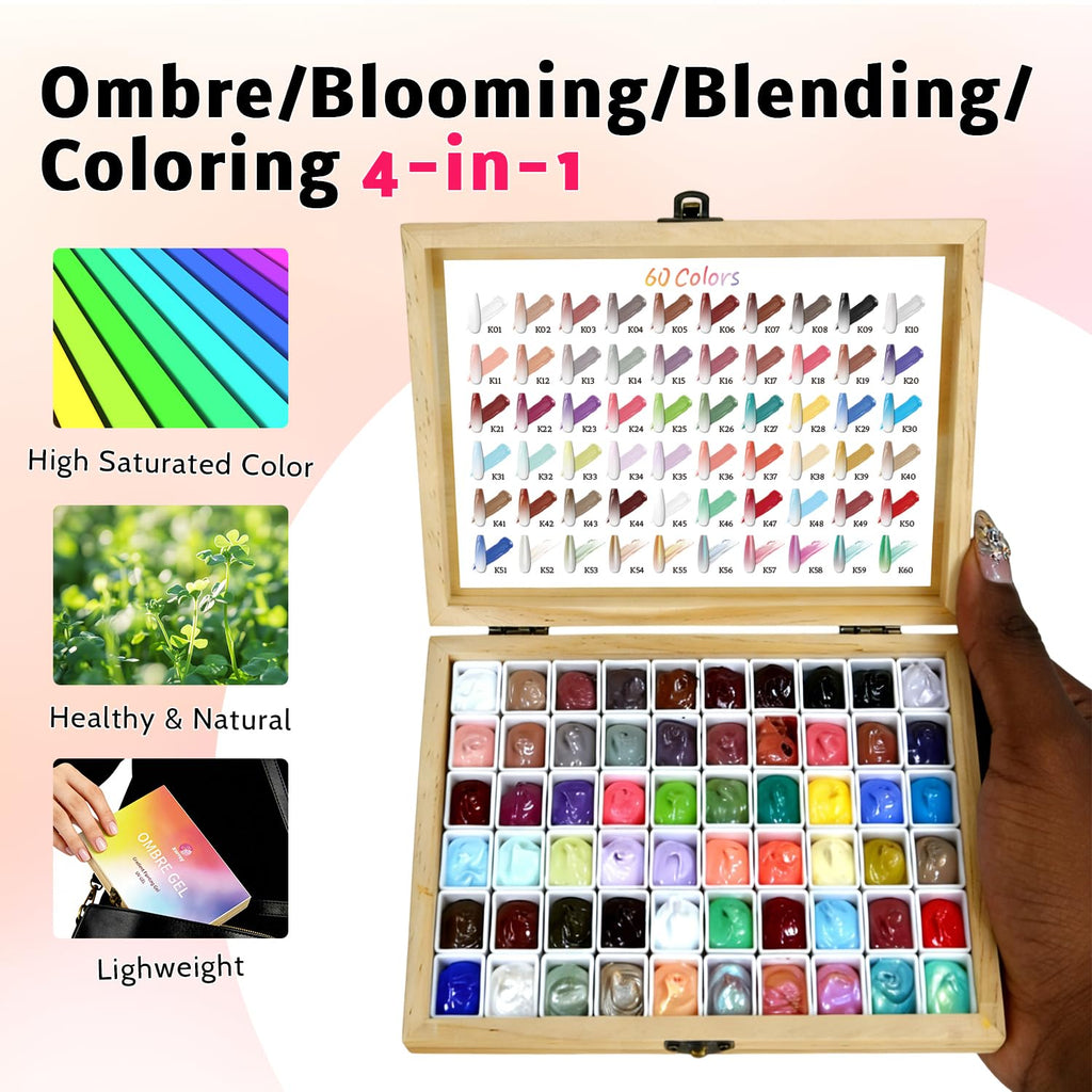 Sponge Pat Paint Gel Nail Polish for Ombre Nail Art