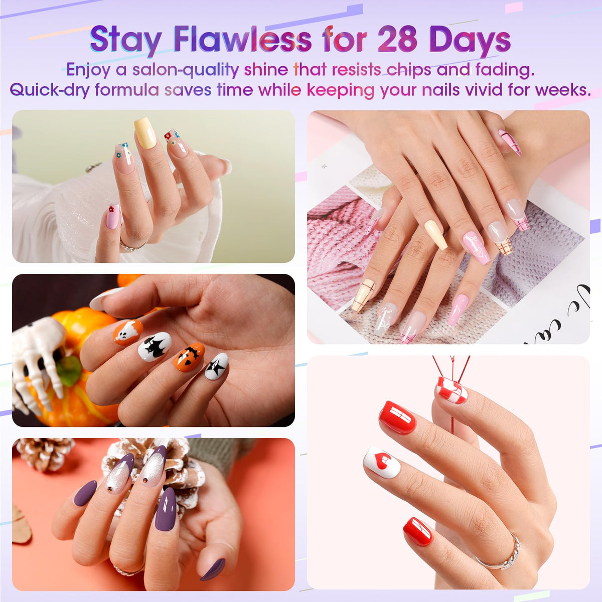 GELLEN Gel Nail Polish Set for DIY Manicures