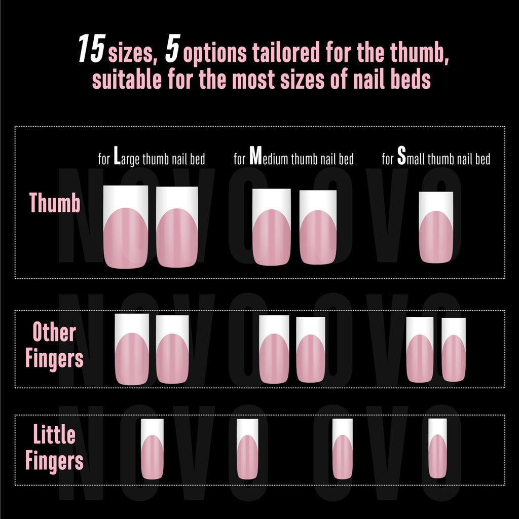 NOVO OVO Soft Gel Full Cover Nail Tips