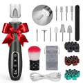 PELCAS Cordless Electric Nail Drill Kit with Light, LCD Display and 10 Speeds