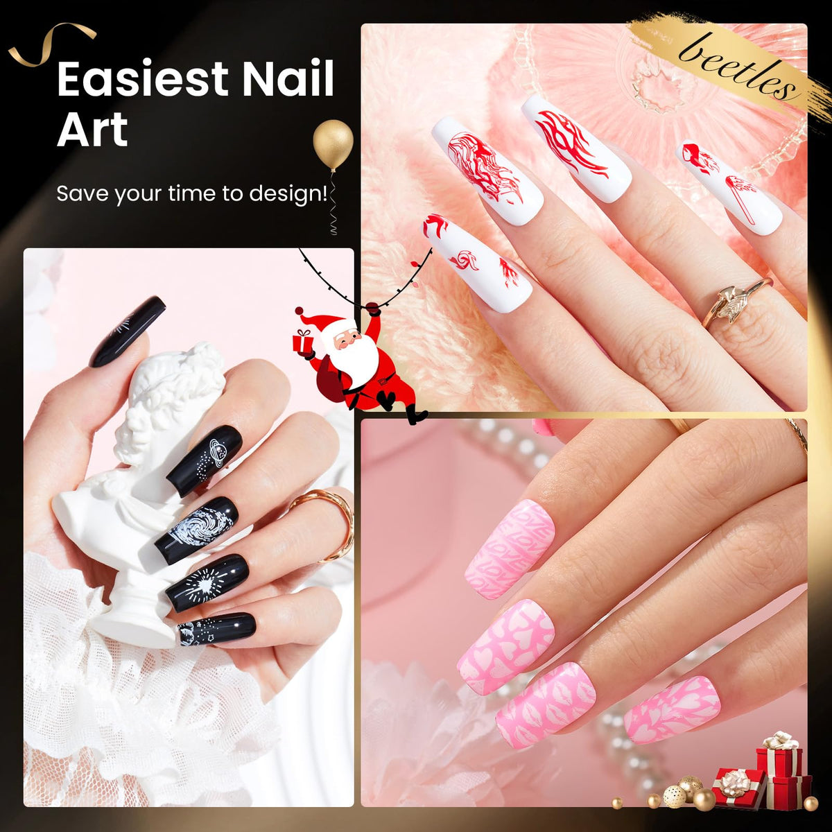Beetles Nail Stamp Gel Polish for Nail Art