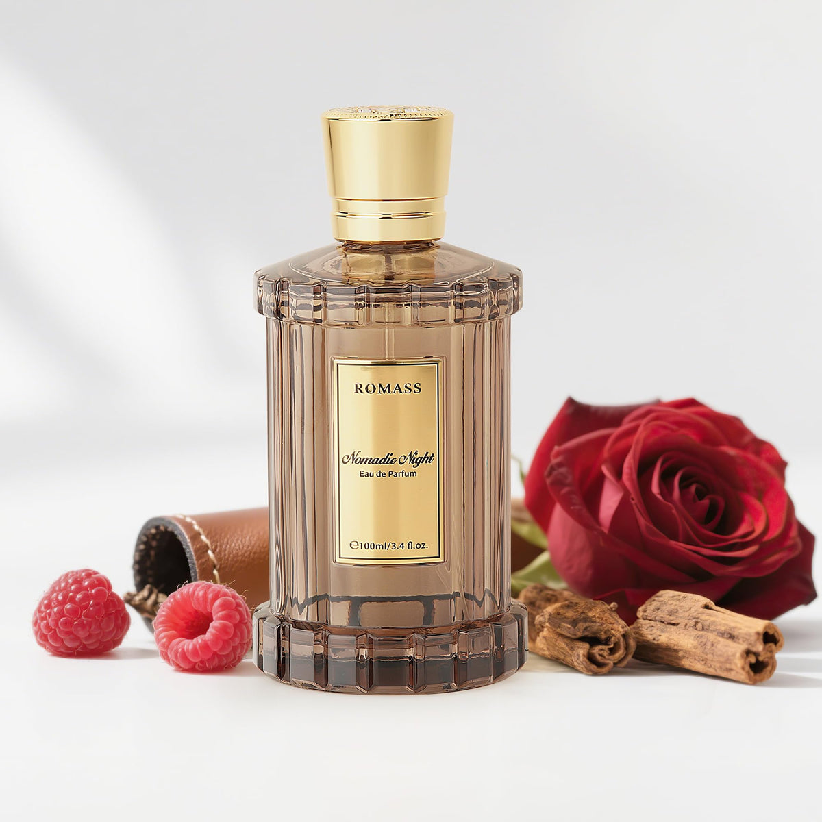 ROMASS Nomadic Night Unisex Eau de Parfum, Warm Woody Oud Fragrance, 3.4 oz