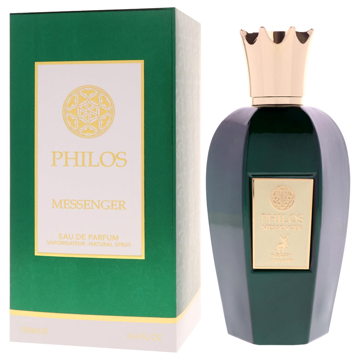 Philos Messenger by Maison Alhambra Men's Woody Eau de Parfum Spray, 3.4 oz