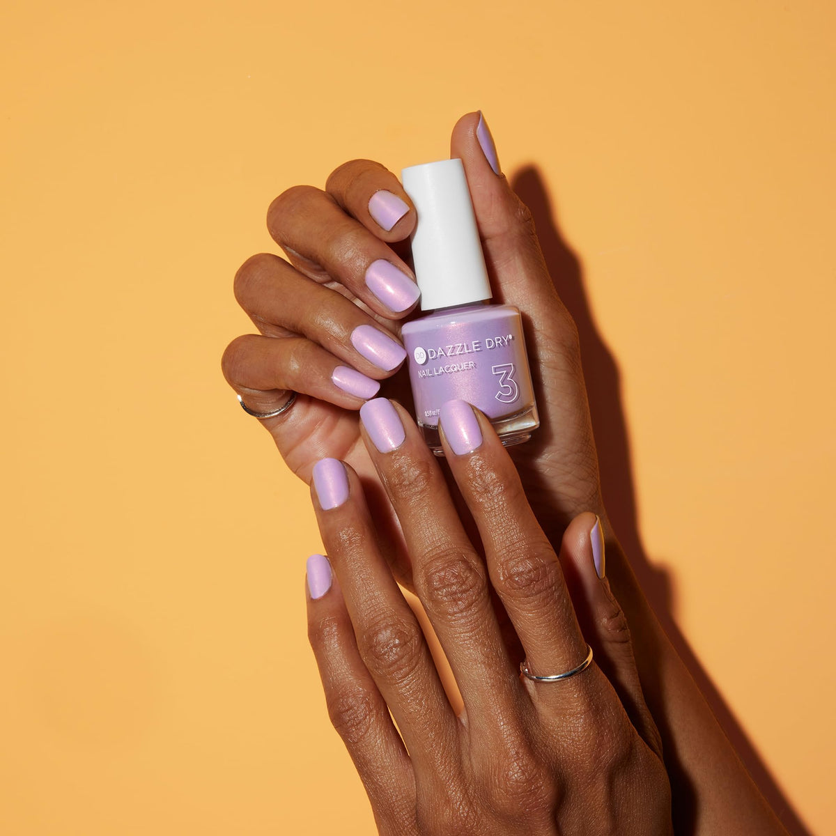 Dazzle Dry Nail Lacquer Step 3 – Lovely Lilac, Pale Purple Shimmer, 0.5 fl oz