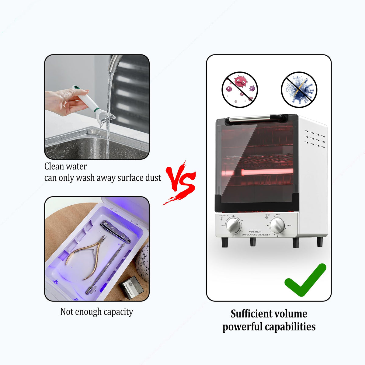 High Temperature Dry Heat Sterilizer with Timer and Temperature Control