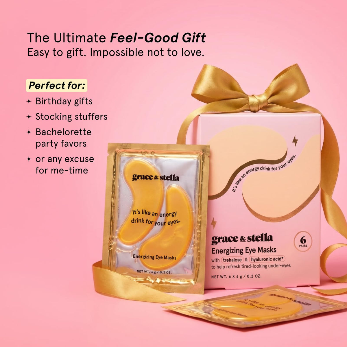 grace & stella Vegan Under Eye Patches with Niacinamide