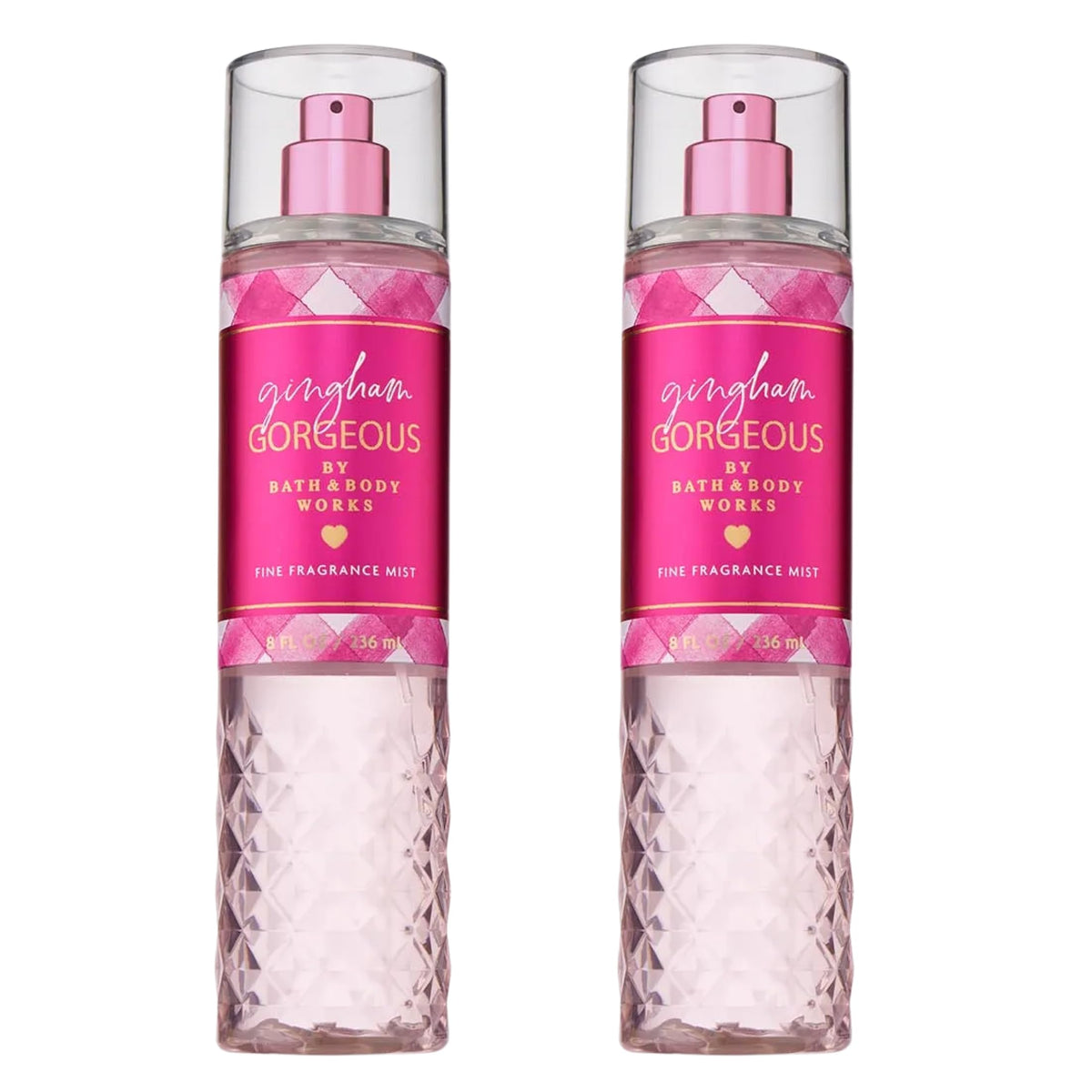 Bath & Body Works Gingham Gorgeous Fine Fragrance Mist for Body & Hair, 8 fl oz, 2 Pack