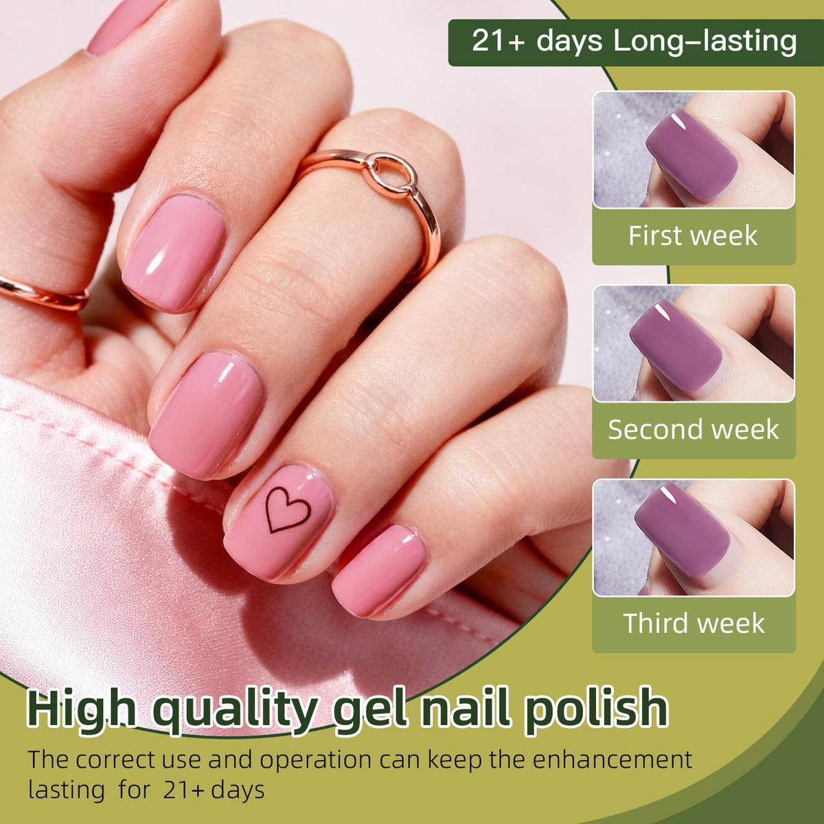JODSONE 100-Piece Gel Nail Polish Kit with 95 Colors and Top Coats