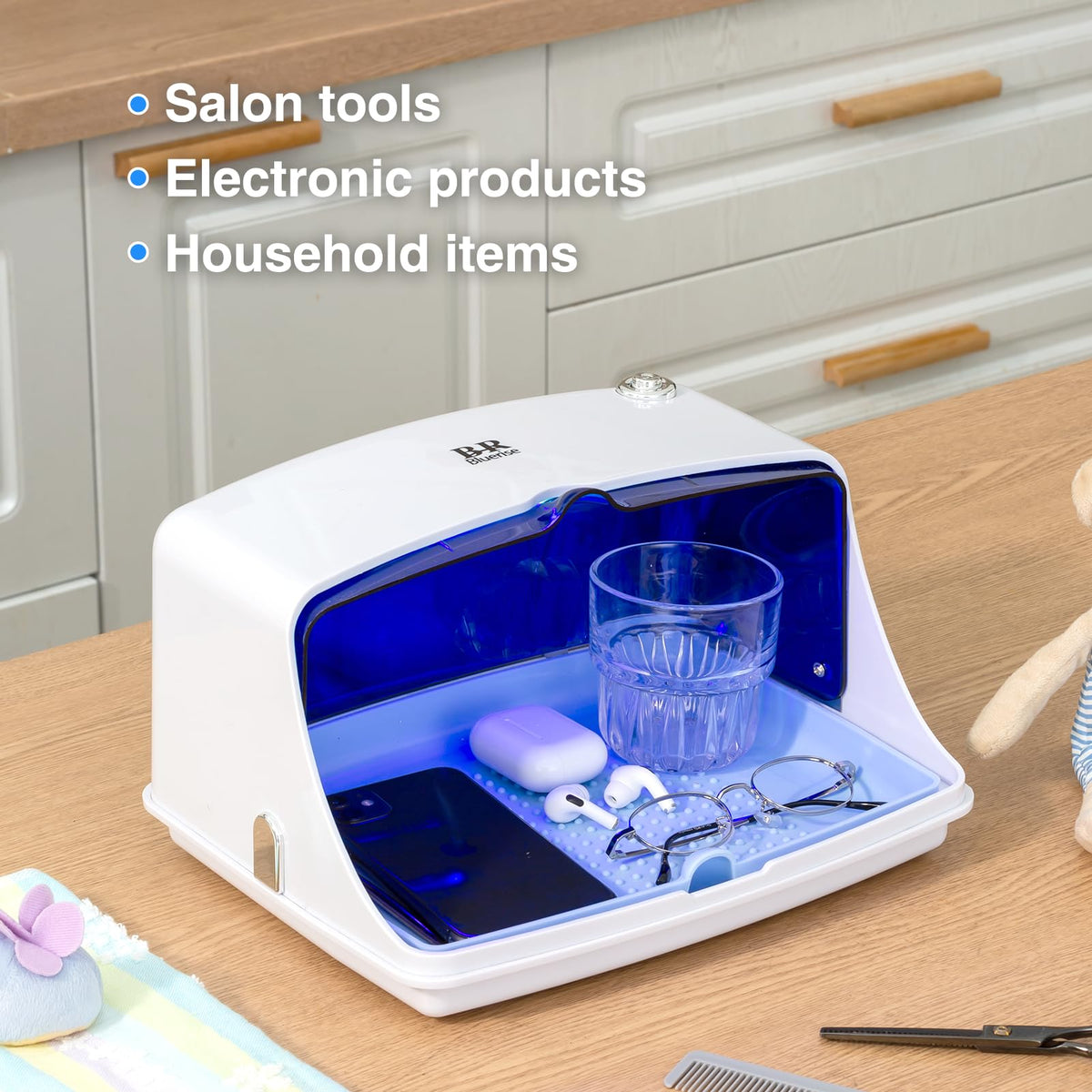 UV Sanitizer Box with 245nm UV Lamp for Phones and Beauty Tools