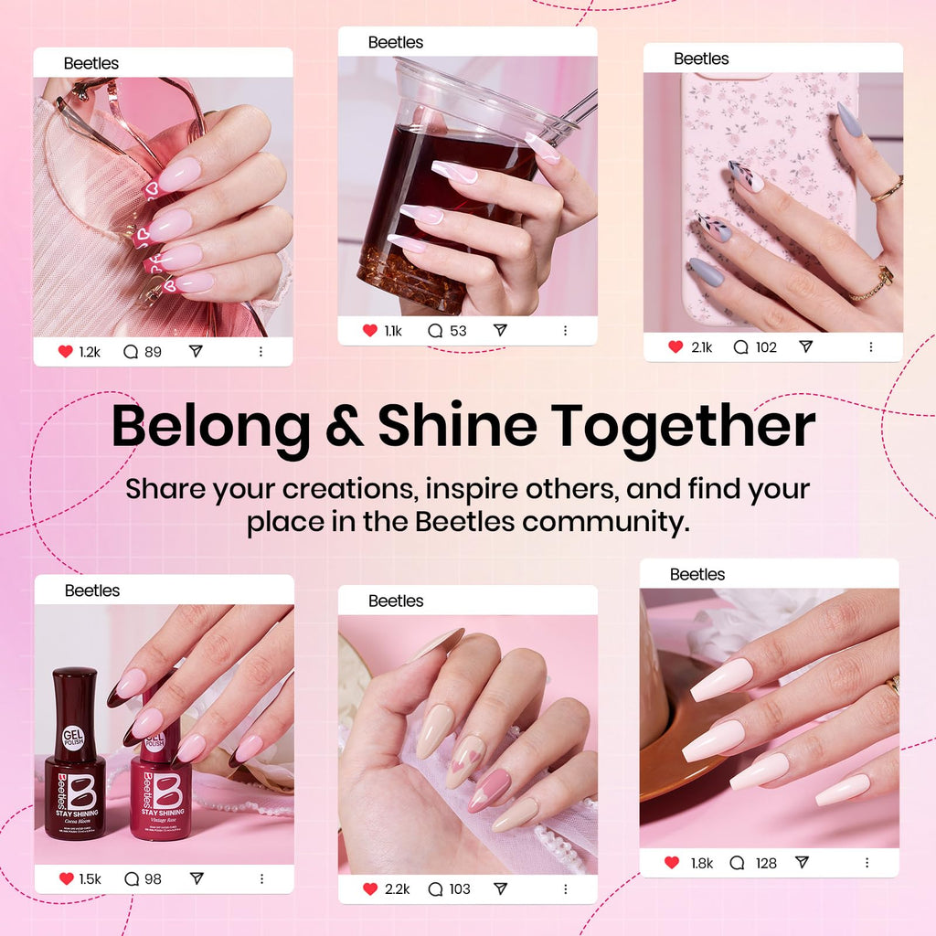 Beetles Gel Nail Polish Manicure Kit with UV/LED Lamp and Nail Tools