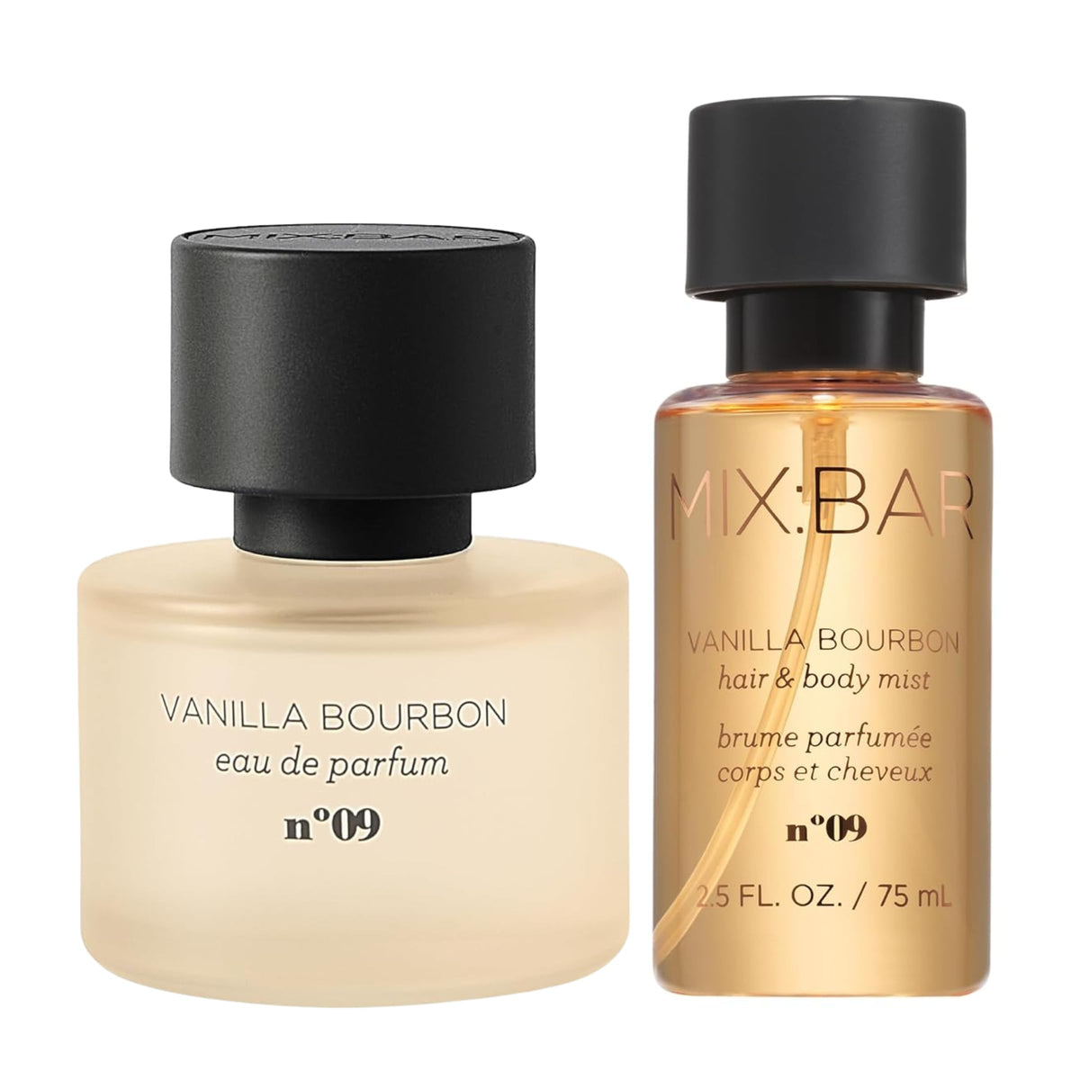 MIX:BAR Vanilla Bourbon Perfume & Body Mist Bundle