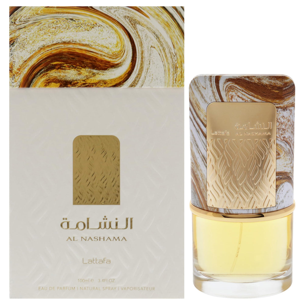 Lattafa Al Nashama Eau de Parfum Spray, Spicy Fruity Woody Amber, Unisex, 100 ml
