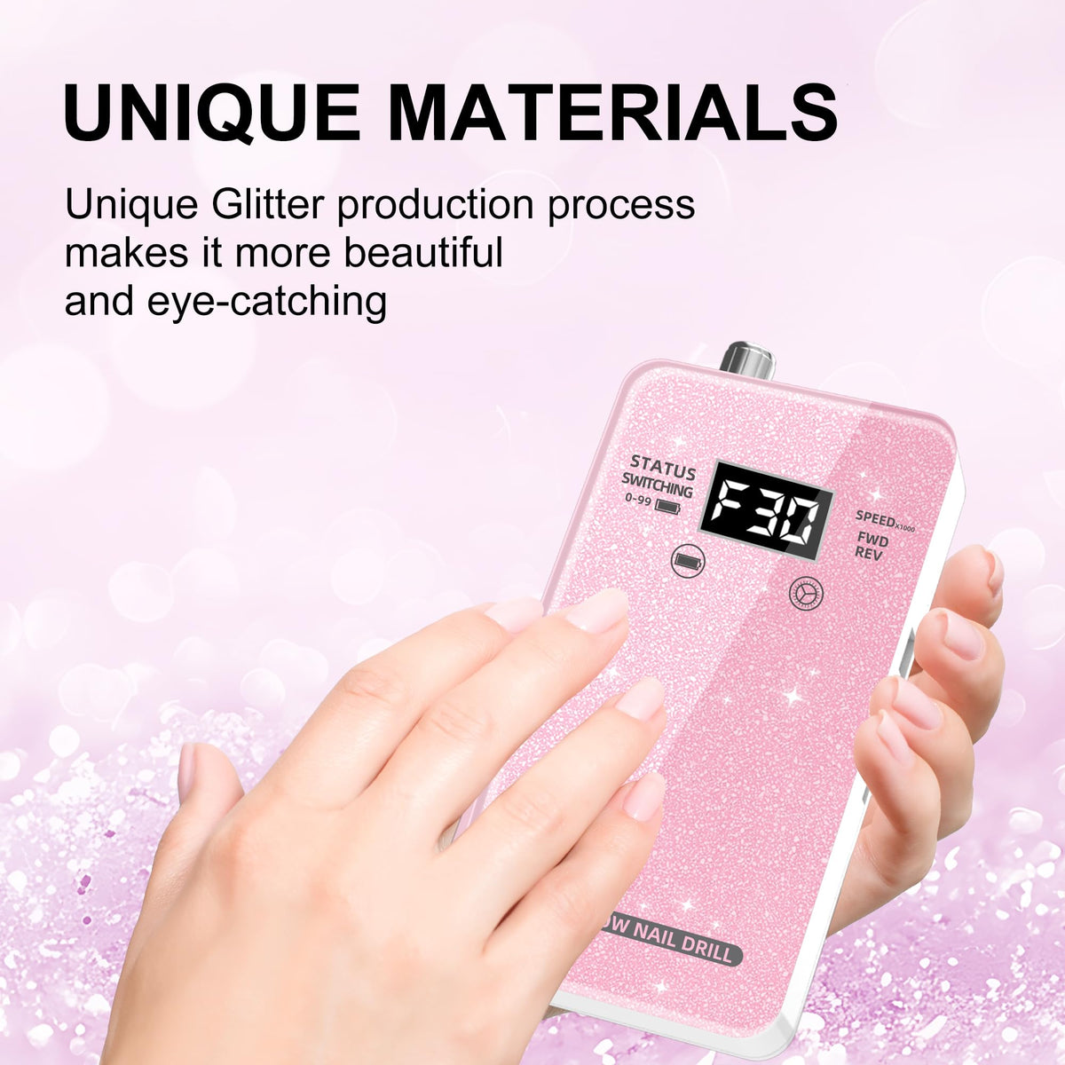 COSYGLOW Portable Cordless Electric Nail Drill Kit
