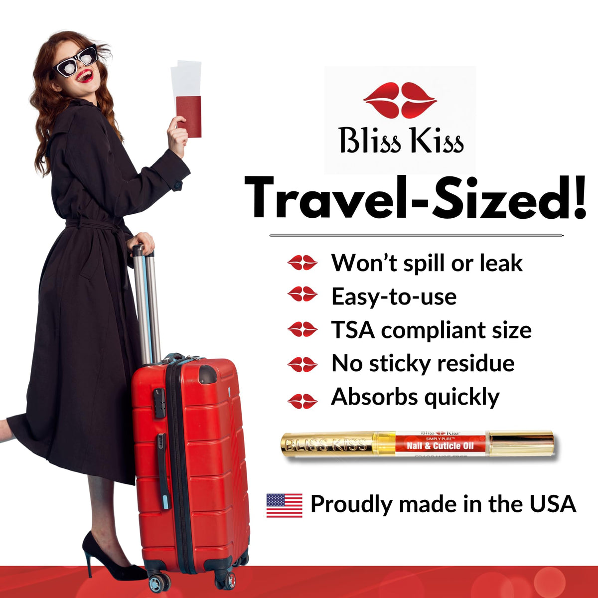 Bliss Kiss Nail Oil Cuticle Pens with Vitamin E & Jojoba