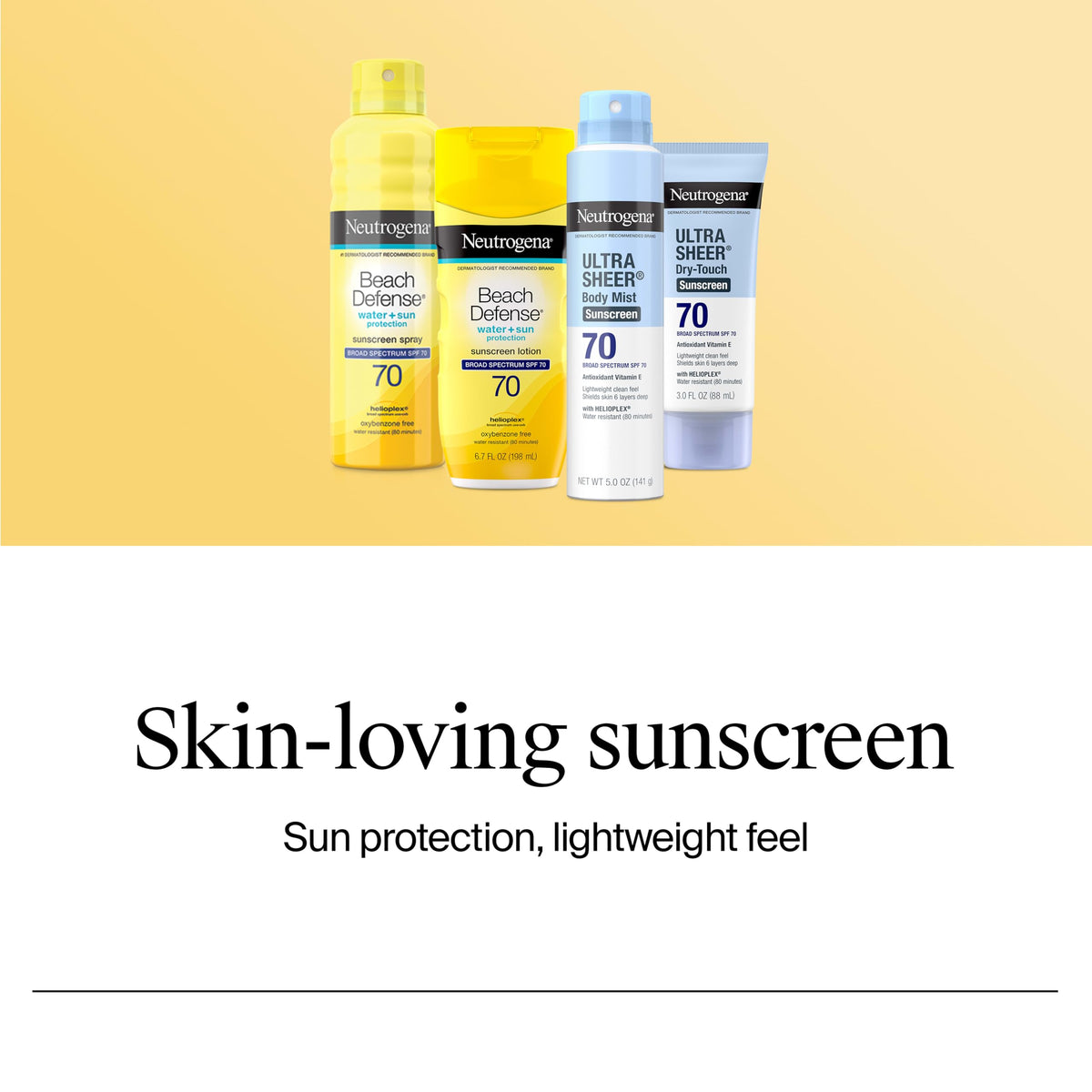 Neutrogena Ultra Sheer Dry-Touch SPF 70 Sunscreen Spray