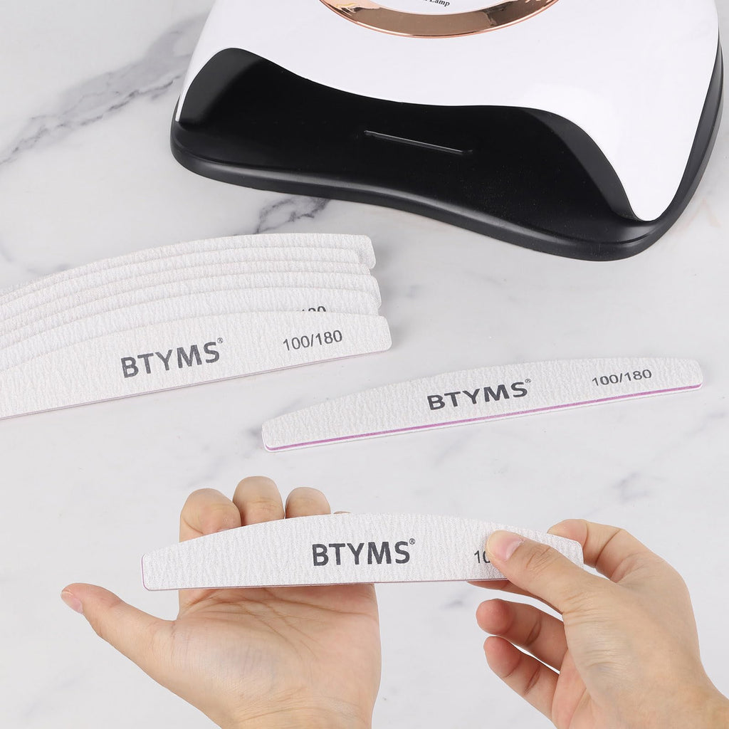 BTYMS Double-Sided Nail Files and Buffers Emery Boards