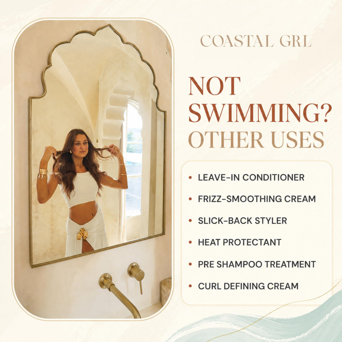 Pre-Swim Leave-In Conditioner for Chlorine & Saltwater Hair, 6.8 fl oz