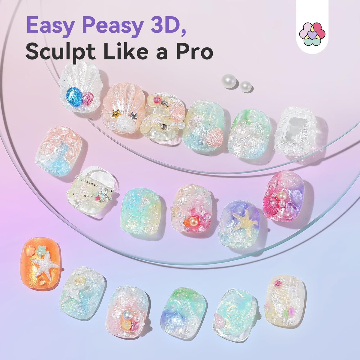SAVILAND 3D Sculpture Gel Set for Nail Art