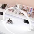 SLYFTE Large Foldable Half Moon LED Nail Desk Lamp with Phone Holder