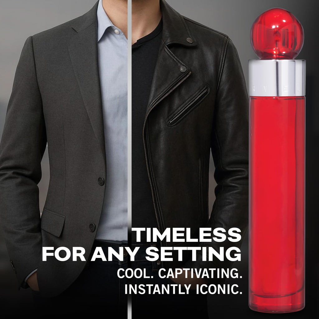 Perry Ellis 360 Red Eau de Toilette Spray for Men, 3.4 fl oz