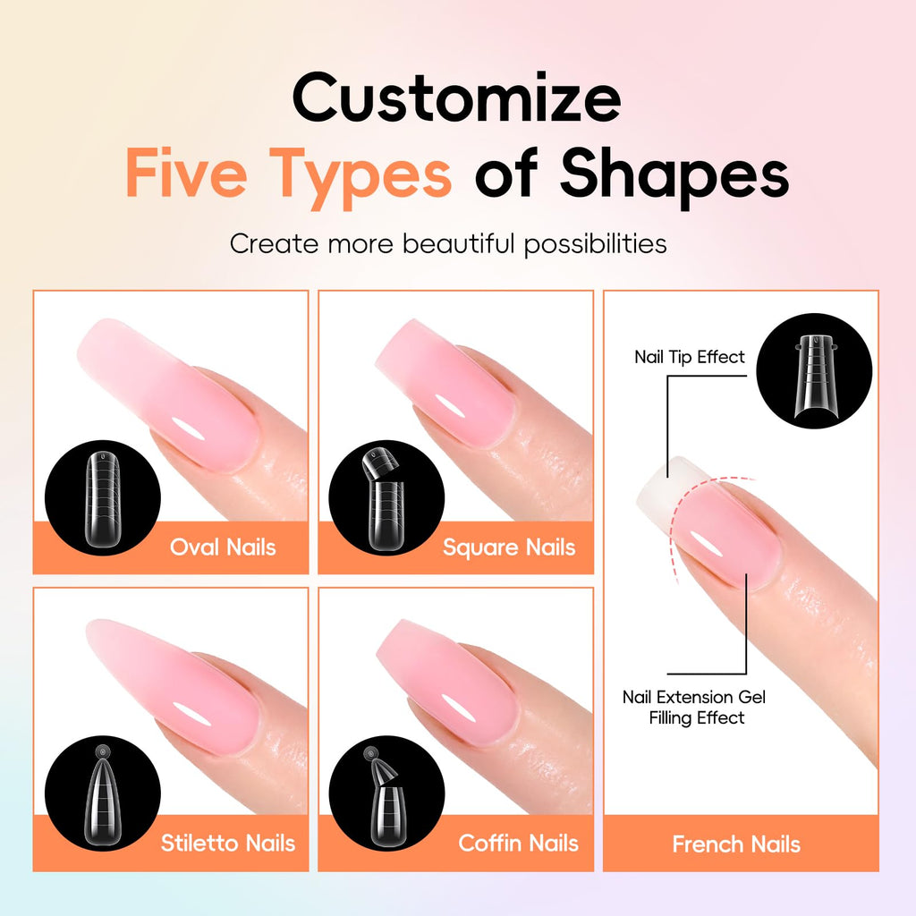 PEACOLOR Poly Nail Gel Kit