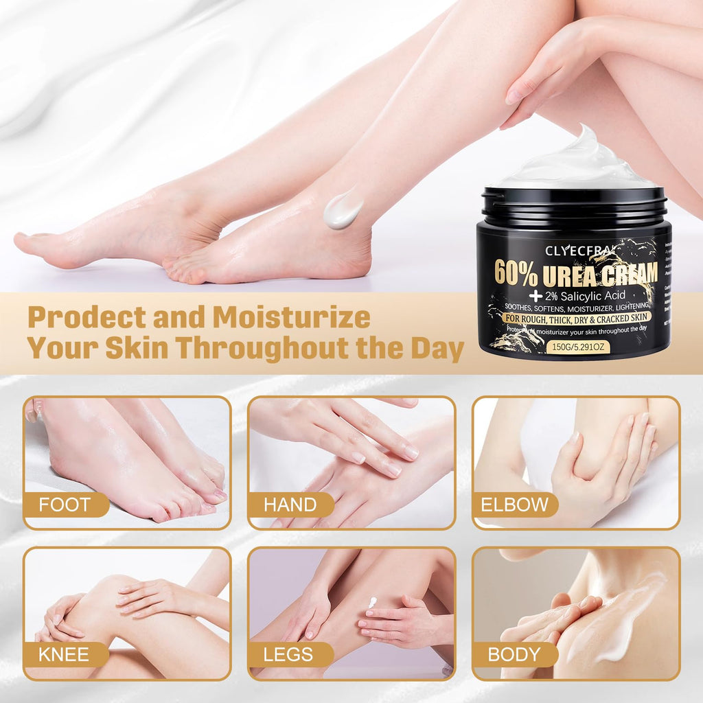 60% Urea Cream with 2% Salicylic Acid for Dry, Rough Skin