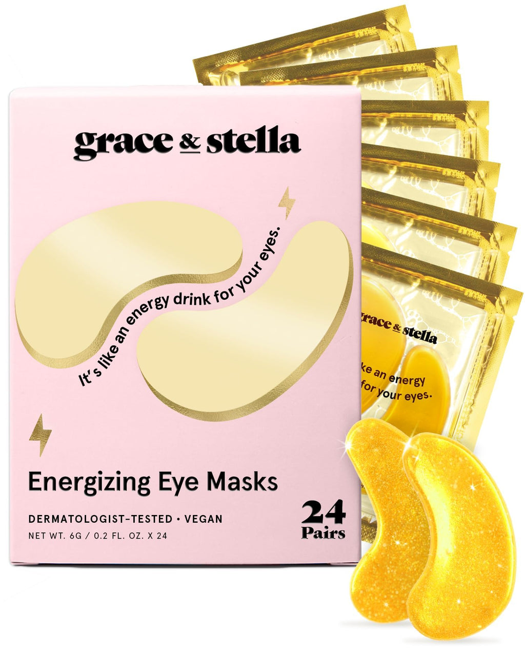 grace & stella Vegan Under Eye Patches with Niacinamide