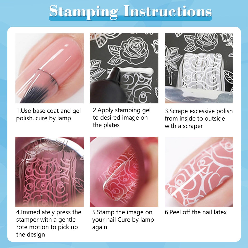 Biutee Nail Stamping Gel Polish Set