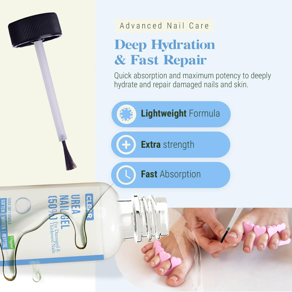 Urea Nail Gel for Fingernail and Toenail Care