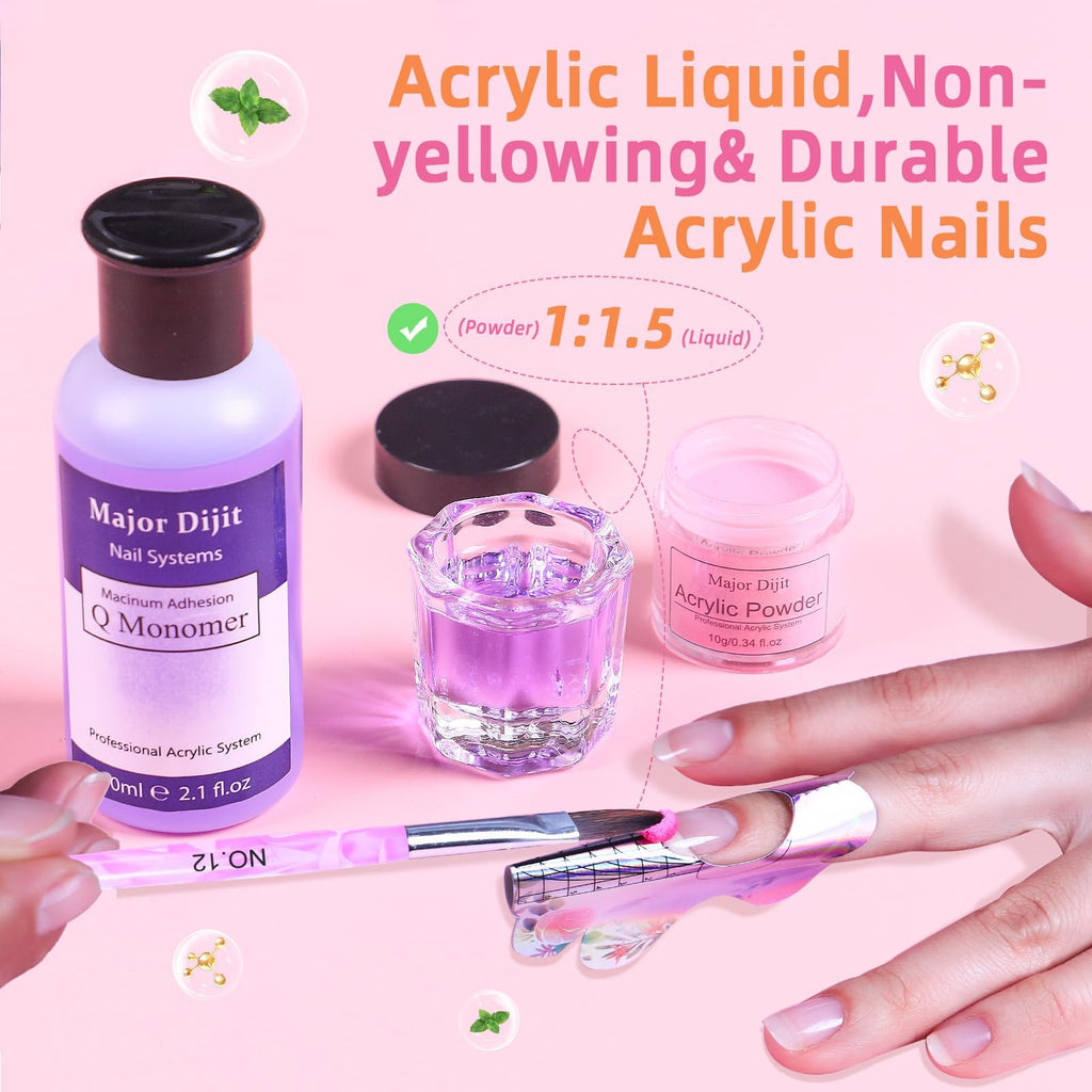 Multicolor Acrylic Nail Kit with Drill for Beginners