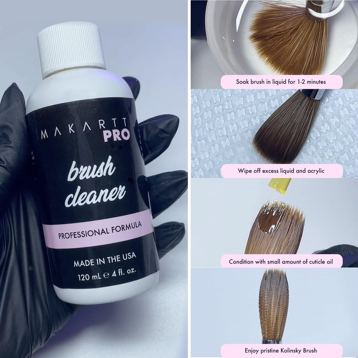 MakarttPro Pure Kolinsky Hair Acrylic Nail Brush