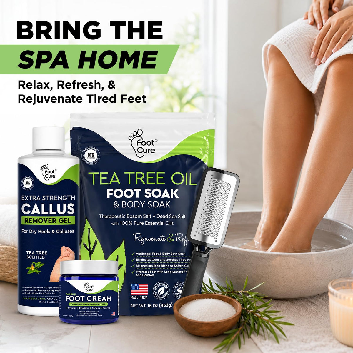 Foot Care Combo Set for At-Home Pedicure Routines