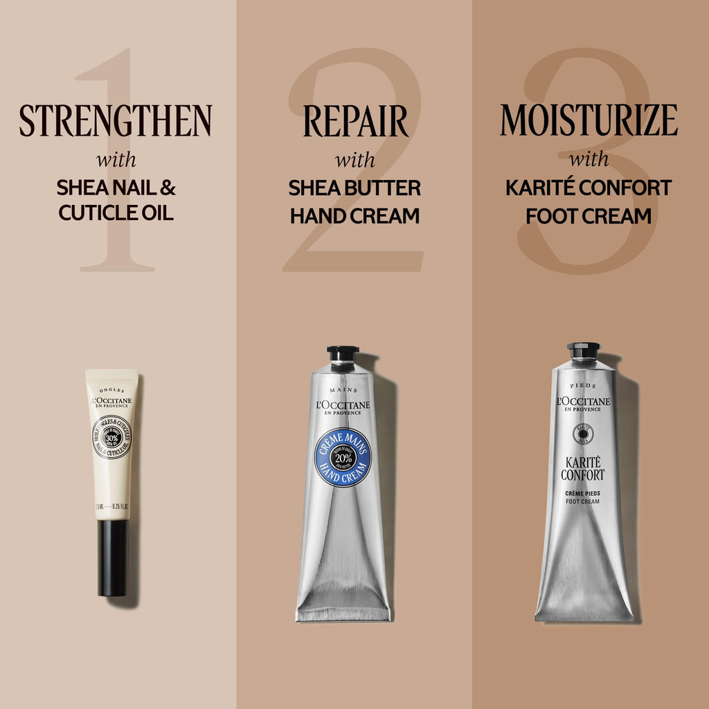 L'OCCITANE 15% Organic Shea Butter Foot Cream, 5.3 Fl Oz