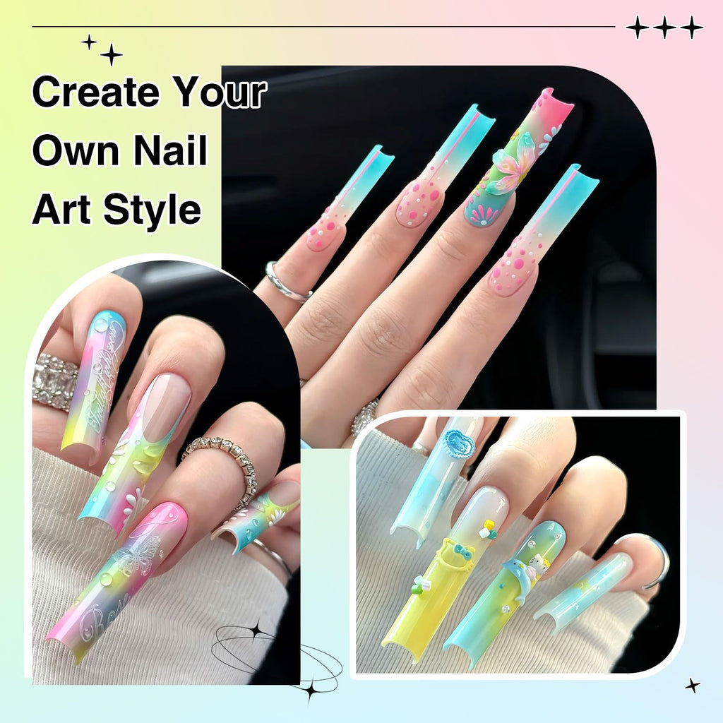 Patting Nail Gel Polish Palette with Sponge Applicators